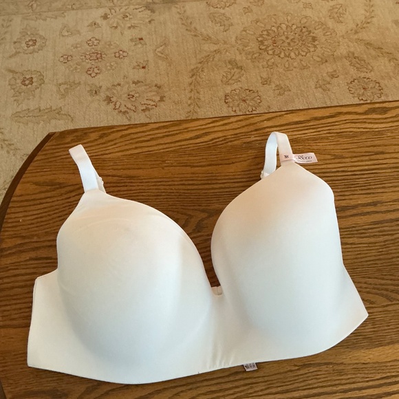 Victoria’s Secret Lightly Lined Wireless T-Shirt Bra in White Sz 38DDD NWT - Picture 5 of 8